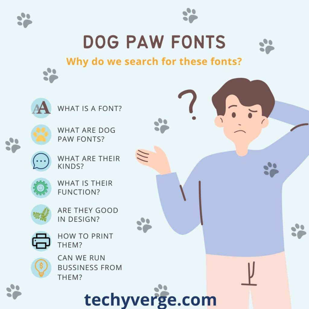 Dog Paw Fonts