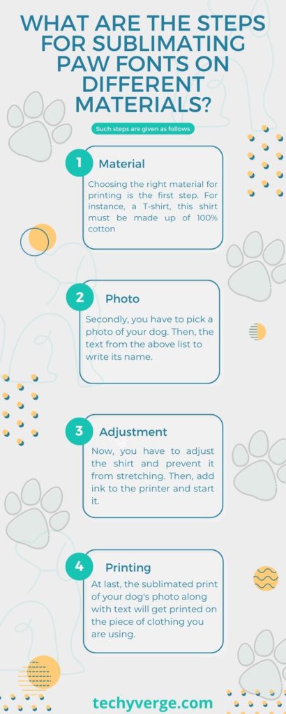 Steps for Creating Dog Paw Sublimation Design
